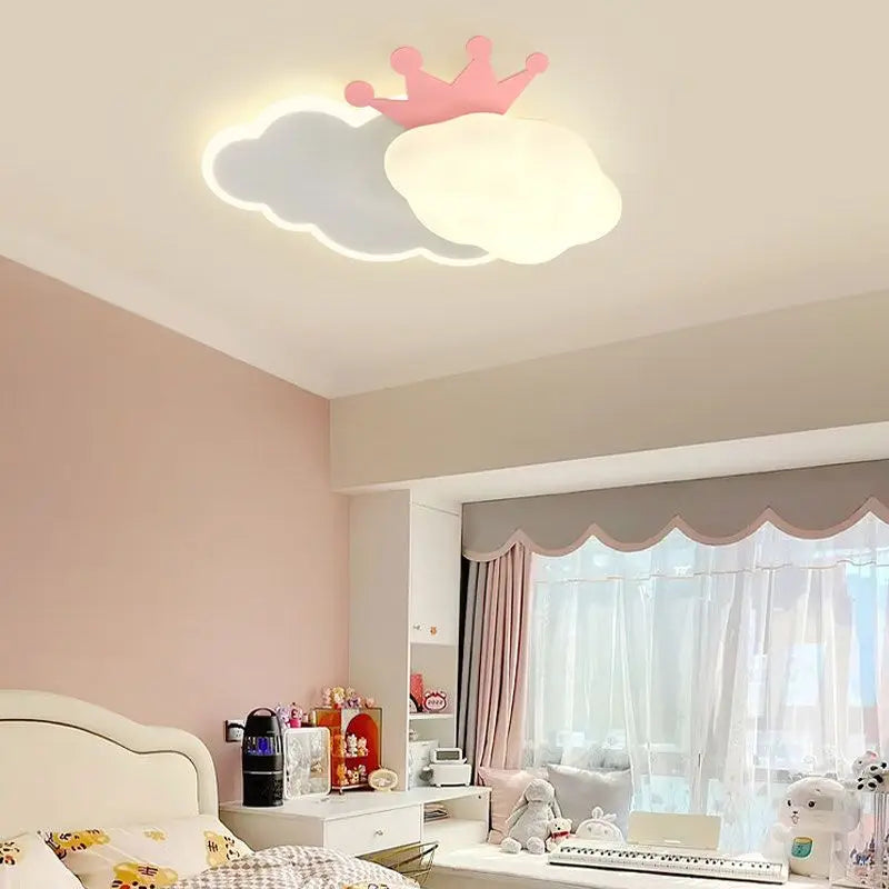 Lámpara de techo DecorBites™ Cream Clouds Rainbow para dormitorio infantil