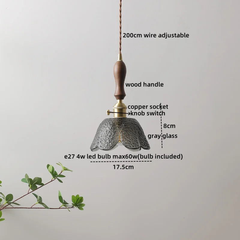 DecorBites™ Glass Copper LED Pendant Lights - Modern Home Decor Hanging Lamp