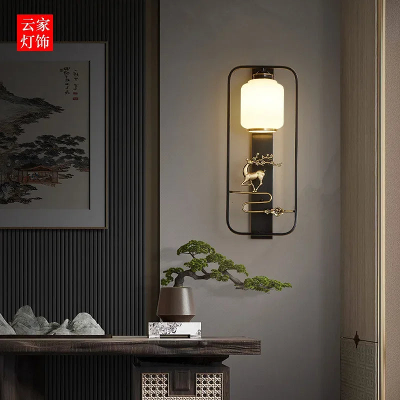 DecorBites™ Elk Decor Wall Lights | Modern Copper Wall Lamps for Living Room