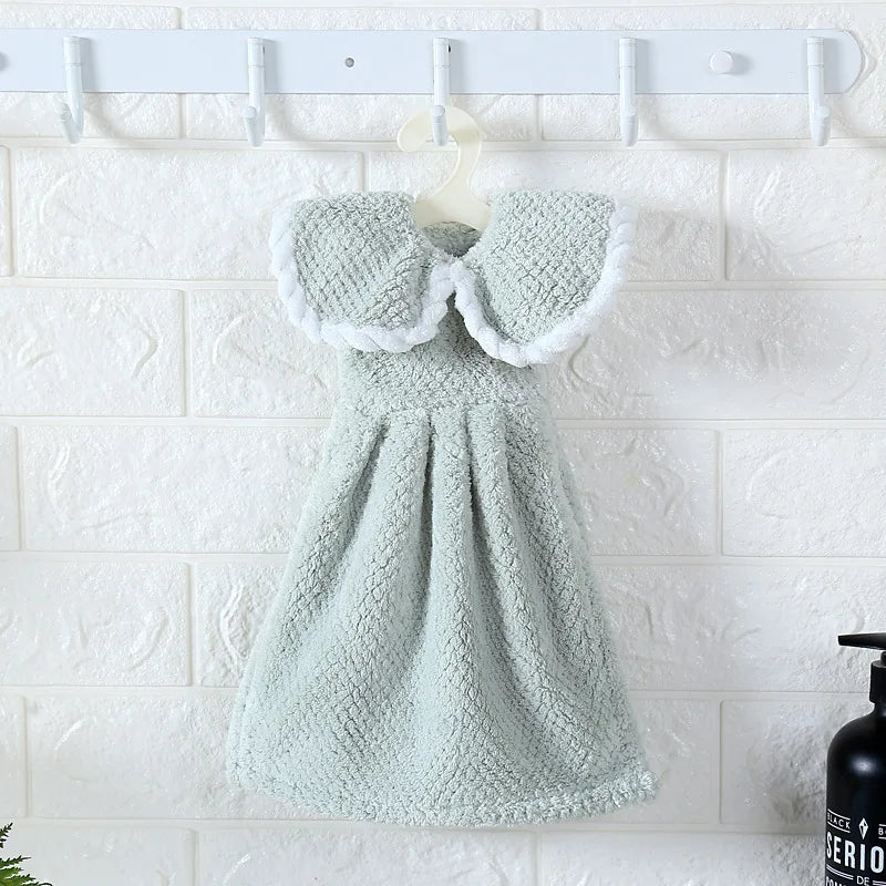 Coral Velvet Hand Towels Microfiber Kids Bathroom