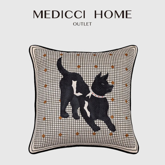 DecorBites™ Luxe Greyhound Decorative Pillow Cover - Elegant Home Accent