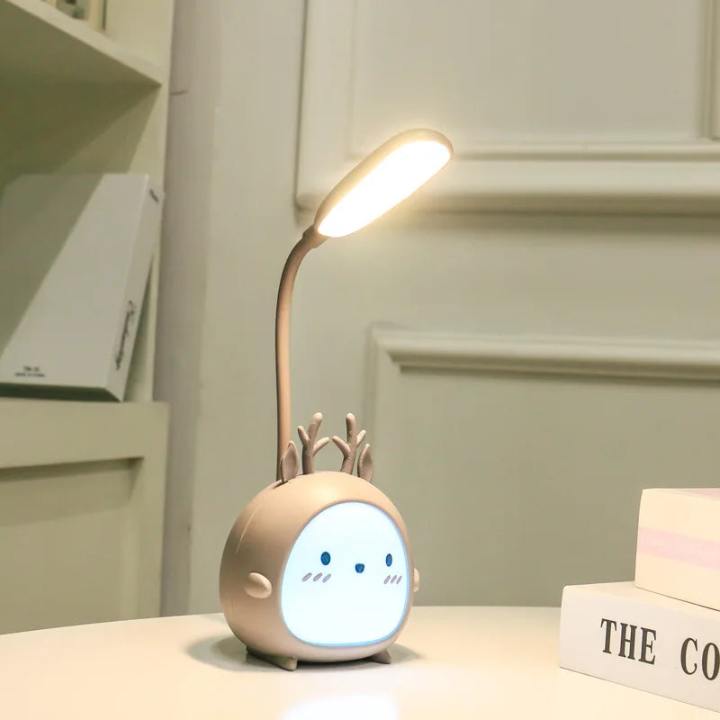 DecorBites™ Cartoon LED Desk Lamp: Cute & Colorful Eye-Protective Night Light