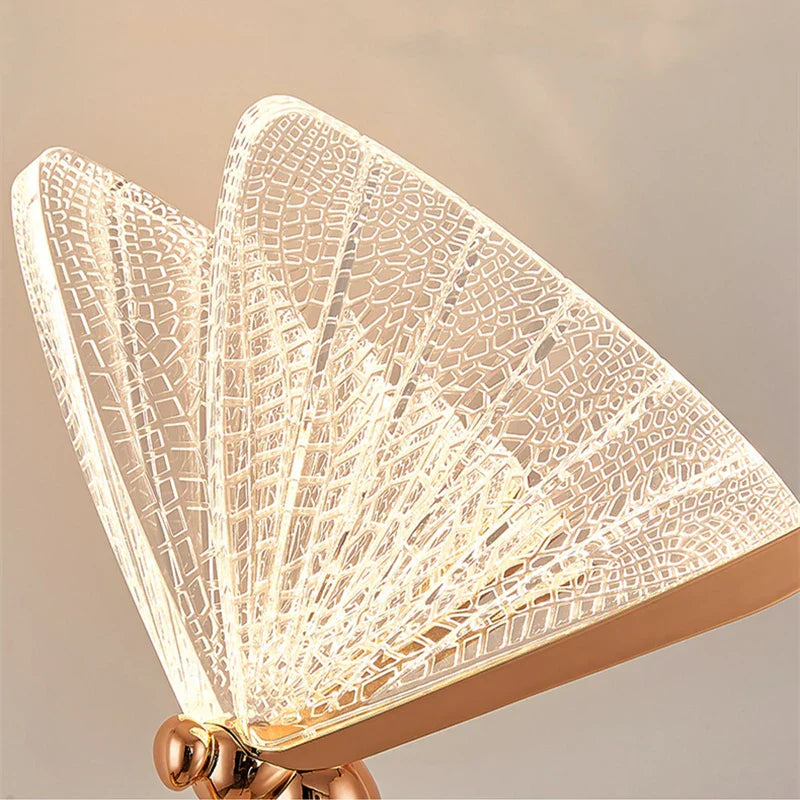 DecorBites™ Butterfly LED Floor Lamp Indoor Living Room Acrylic Standing Lighting Home Bedroom Art