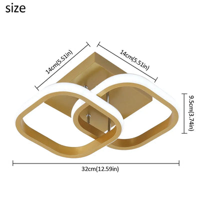 DecorBites™ Acrylic LED Ceiling Lamp: Modern Home Decor Lighting for Bedroom, Corridor, Balcony