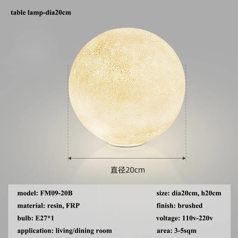 Lámpara colgante LED DecorBites™ Cream Moon: Iluminación moderna para sala de estar, cocina y dormitorio