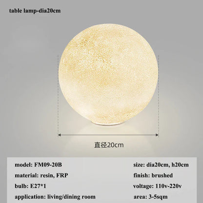 Lámpara colgante LED DecorBites™ Cream Moon: Iluminación moderna para sala de estar, cocina y dormitorio