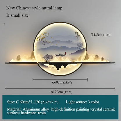 DecorBites™ Landscape LED Wall Picture Light for Home Living Bedroom Study