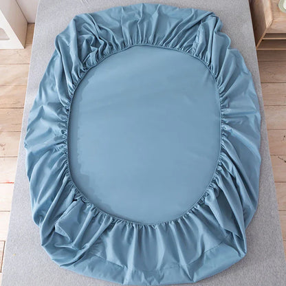 DecorBites™ Double Bed Elastic Fitted Sheet - Dust-Proof Microfiber Mattress Cover