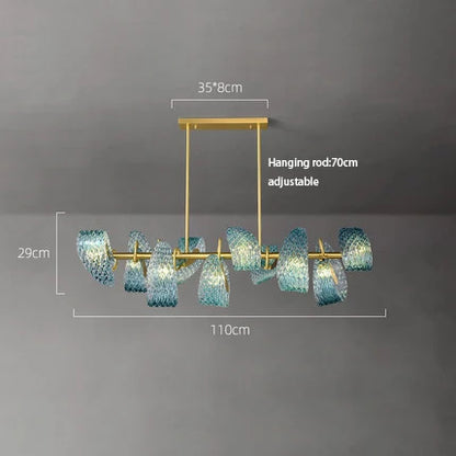 ثريا زجاجية من "ديكور بايتس™" لديكور غرفة الطعام العصرية ٢٠٢٤