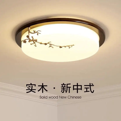 DecorBites™ Antique Copper LED Ceiling Light - Traditional Chinese Art Painting Surface Lamp