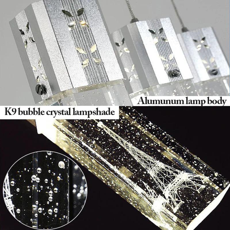 DecorBites™ Bubble Crystal LED Pendant Lights in Gold/Silver