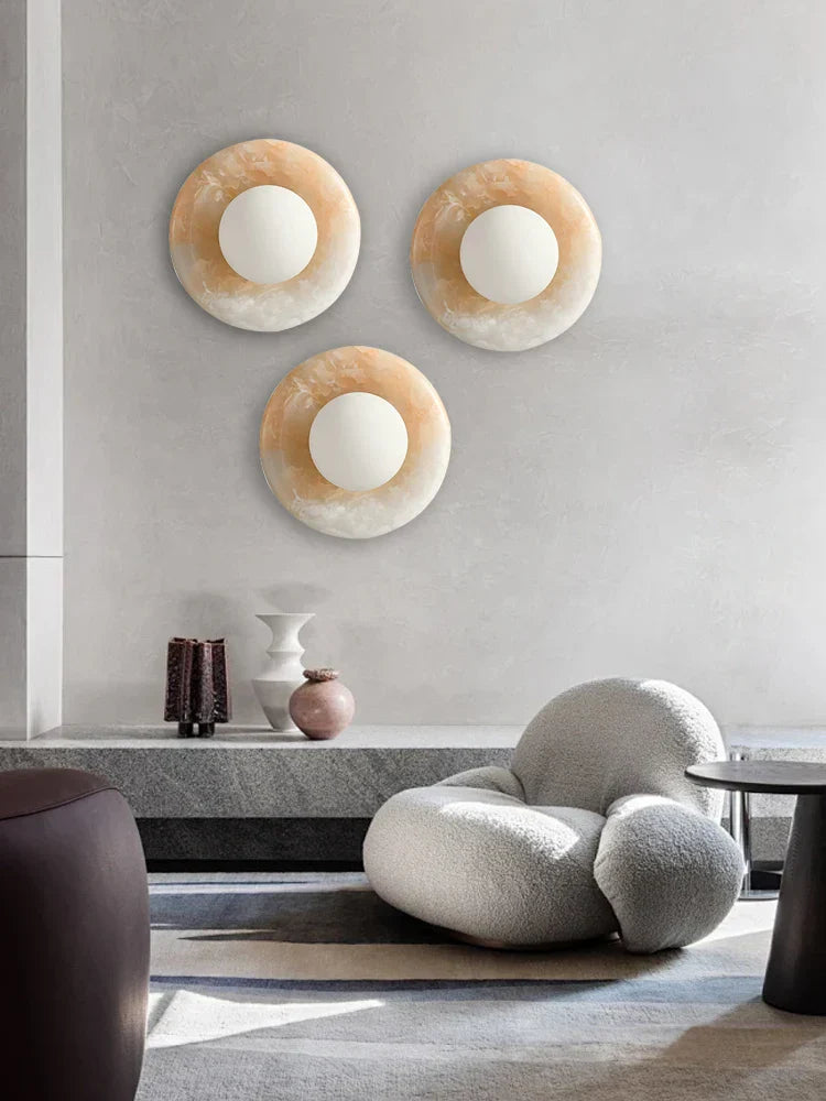 DecorBites™ Jade Marble Wall Sconce Lamps: Luxury Light Fixtures for Bedroom, Bathroom, Aisle Decor