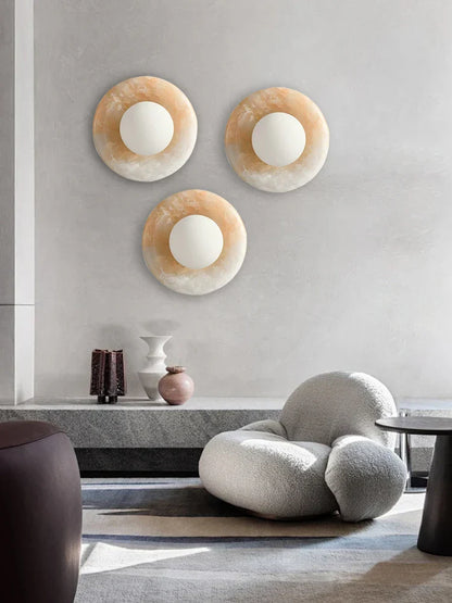 DecorBites™ Jade Marble Wall Sconce Lamps: Luxury Light Fixtures for Bedroom, Bathroom, Aisle Decor