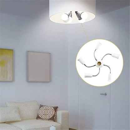 DecorBites™ E27 Socket Splitter: Adjustable Multi-Light Bulb Adapter