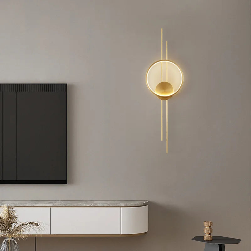 DecorBites™ LED Wall Lights: Elegant Minimalist Sconce with 3 Dimming Modes