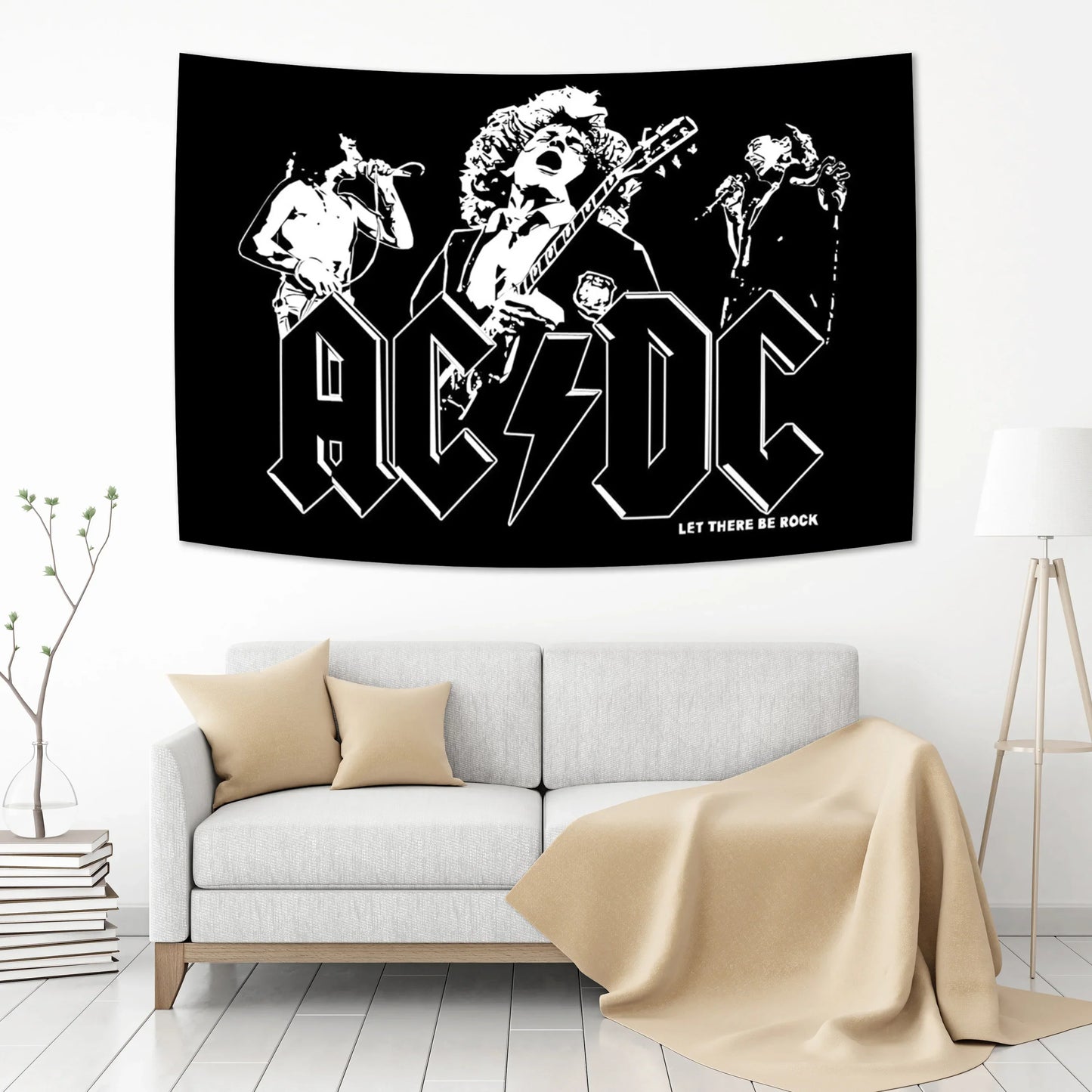 Decobites AC/DC Band Tapestry Wall Hanging Room Decor for Aesthetic Home Decor