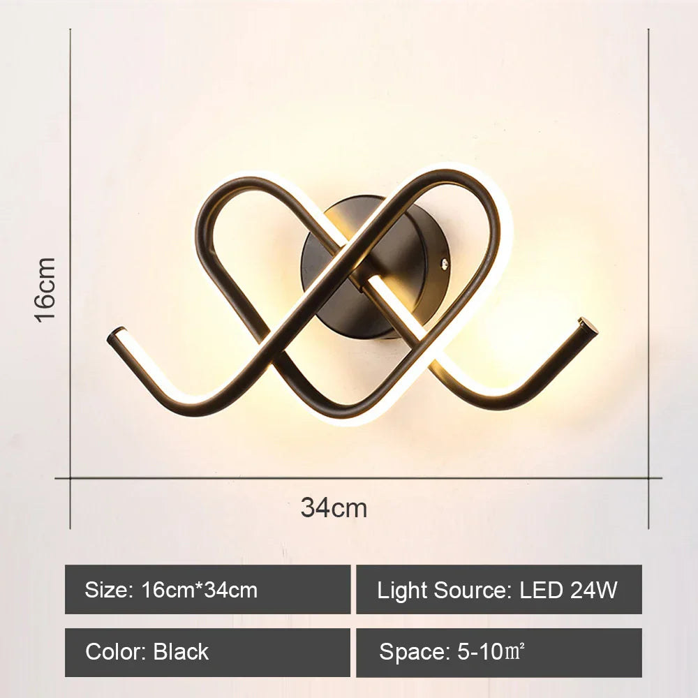 DecorBites™ LED Acrylic Wall Light Shade for Bedroom Living Room Home décor