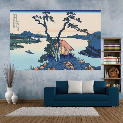 Fugaku Scenery Tapestry for Vintage Wall Art Aesthetic Home Decor by Decobites.