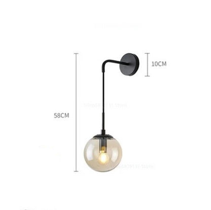 Lámpara de pared LED de bola de cristal Decorbites™ para decoración del hogar nórdico moderno vintage