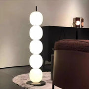 White Glass Floor Lamp