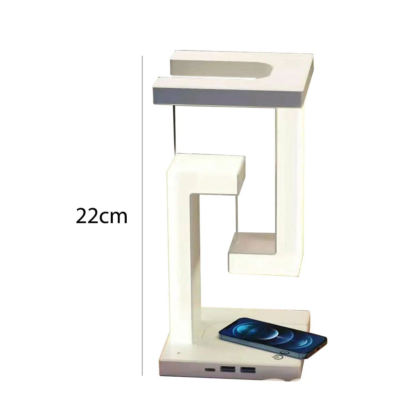 DecorBites™ Anti-gravity Night Light & Wireless Charger Desk Lamp, Dimmable LED Table Lamp