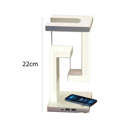 DecorBites™ Anti-gravity Night Light & Wireless Charger Desk Lamp, Dimmable LED Table Lamp