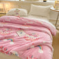 Decobites Snowflake Velvet Multifunctional Curled Blanket Soft & Breathable 100-200cm