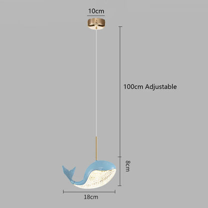 DecorBites™ Dolphin Chandelier: Modern Luxury Pendant Light for Living Room and Children's Bedroom