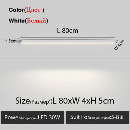 Lámpara de techo lineal LED DecorBites™ para sala de estar, comedor y dormitorio - Diseño minimalista