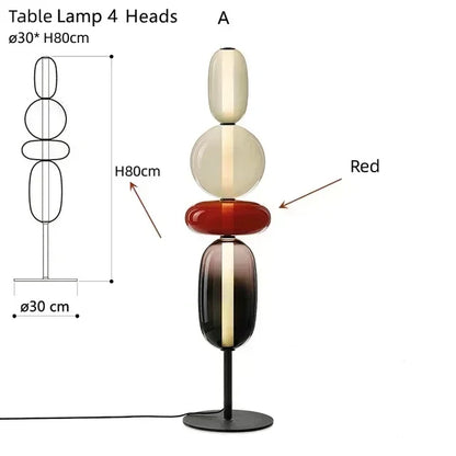 DecorBites™ Glass Floor Lamp LED Table Light - Italian Design High Quality