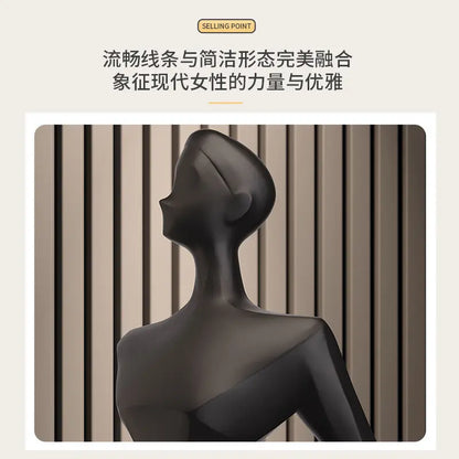 ديكور بايتس™ - منحوتات فنية تجريدية: ديكور فاخر لغرفة المعيشة وحرف يدوية للاحتفال بالمنزل الجديد