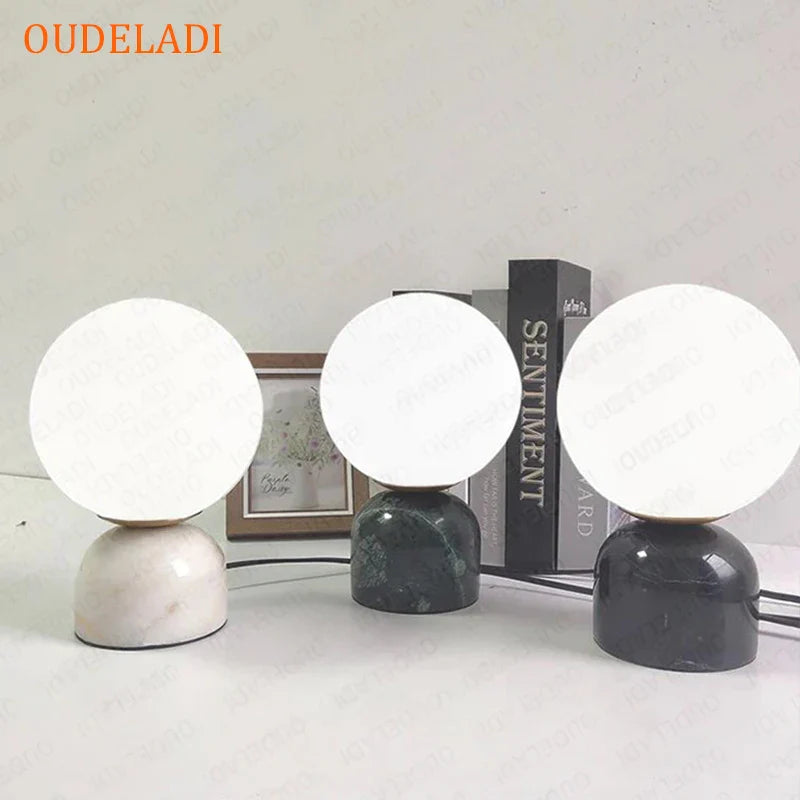 DecorBites™ LED Glass Ball Table Lamp for Home Decor & Bedroom, Study, Living Room Lighting