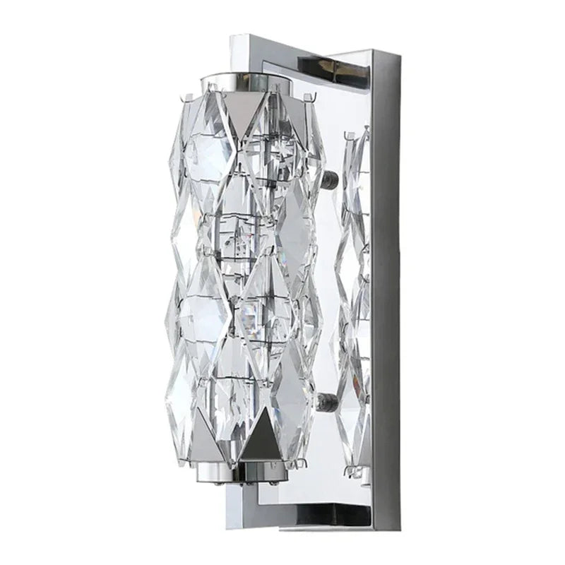 DecorBites™ Crystal Wall Lamp: Modern Luxury for Bedroom, Living Room, and Staircase