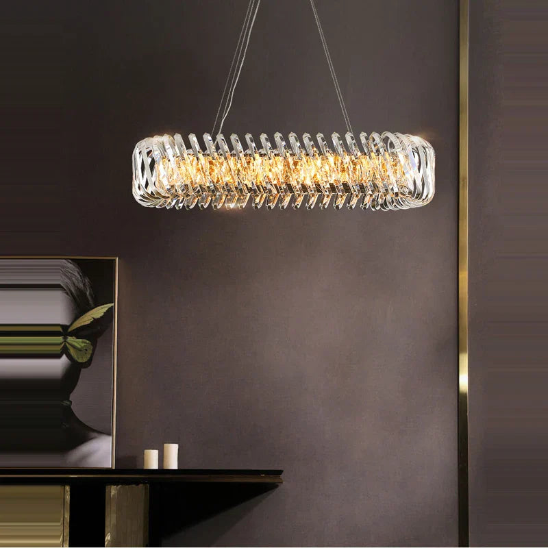 DecorBites™ Gold LED Chandelier 2025 New Trend for Living Room