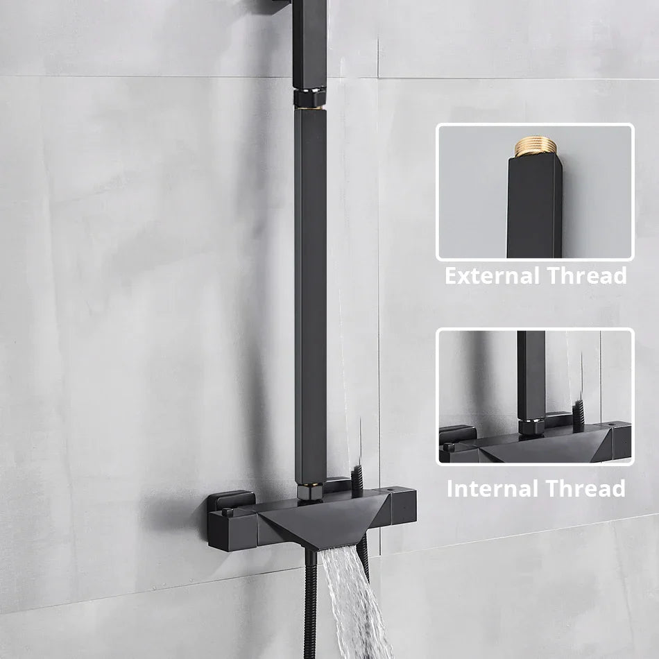 DecorBites™ 12-inch Shower Faucet Extension Tube in Chrome/Brushed Nickel/Gold/Antique Brass