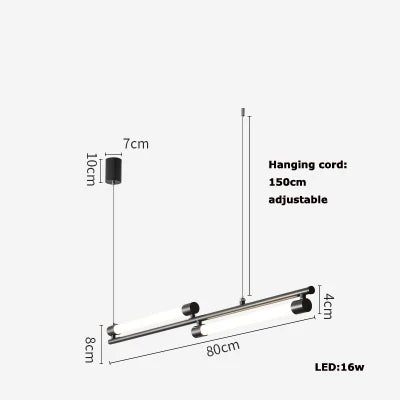 DecorBites™ LED Black Gold Designer Chandelier Lighting for Dinning Room