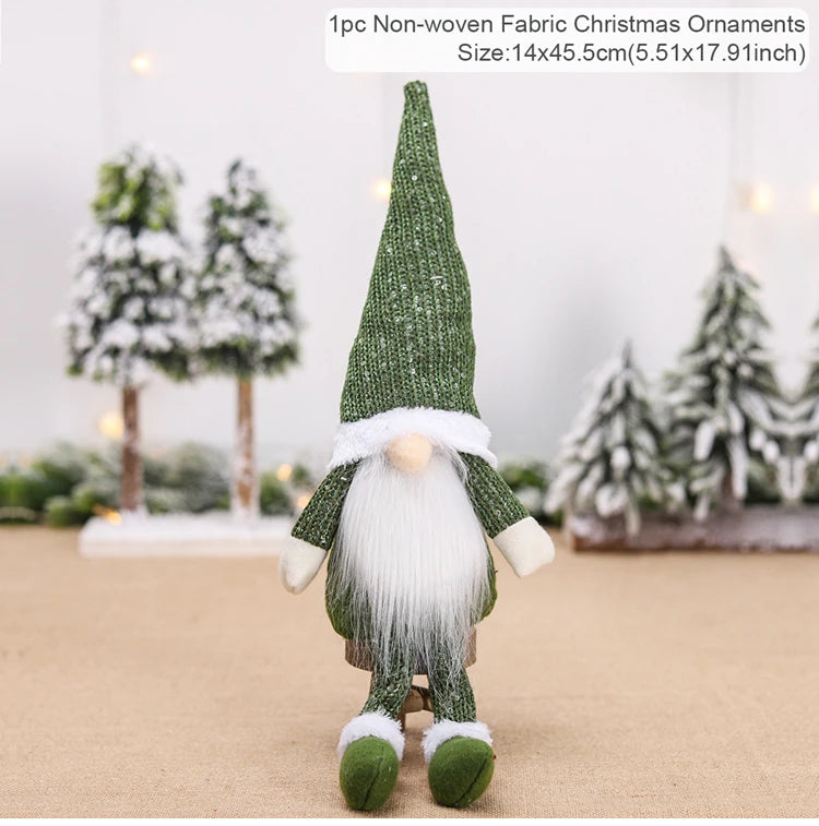 Gnome Christmas Faceless Doll Merry Christmas Decorations for Home 2024 Christmas Ornament Xmas Navidad Noel Gifts New Year 2025