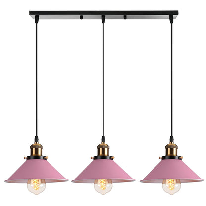 Decorbites™ Industrielle Nordische Pendelleuchten mit Mehrfarbiger Lampenschirm für Küche und Esszimmer