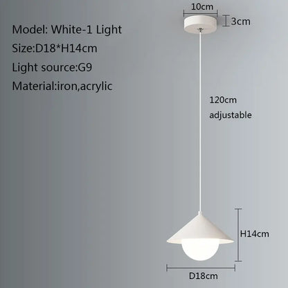 DecorBites™ LED Pendant Light: Modern Minimalist Chandelier for Dining Room, Living Room, Kitchen, Bedroom