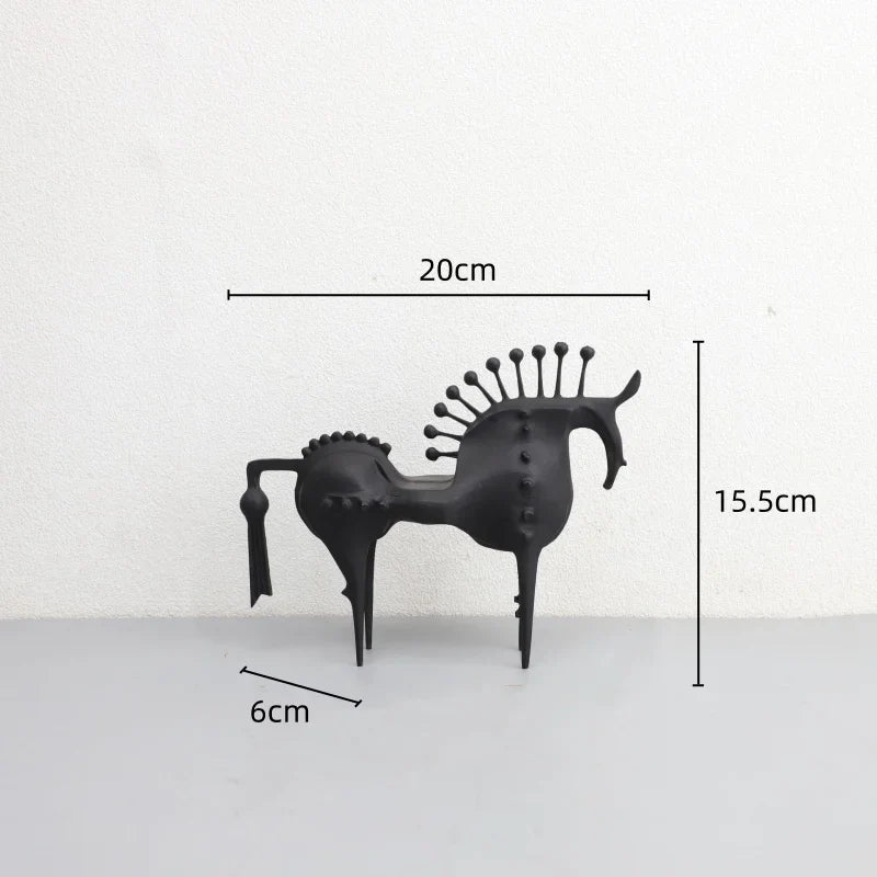 DecorBites™ Abstract Horse Metal Sculpture Decorative Figurine - Home Decoration Accessory