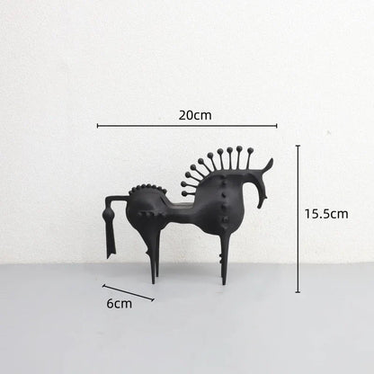 DecorBites™ Abstract Horse Metal Sculpture Decorative Figurine - Home Decoration Accessory