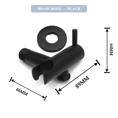 DecorBites™ Gold Bidet Faucet Handheld Sprayer Single Cold Water Tap Hygienic Toilet Shower