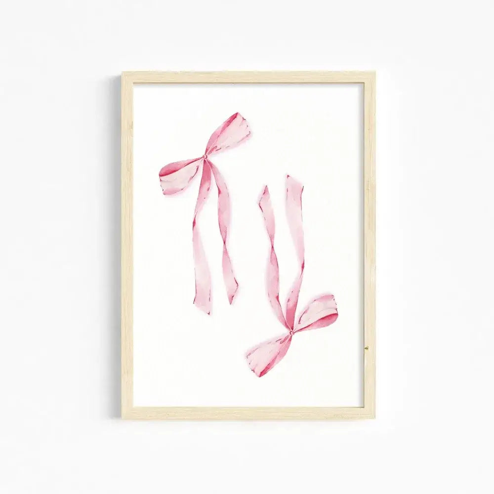 DecorBites™ Chic Pink Wall Art for Girls’ Room