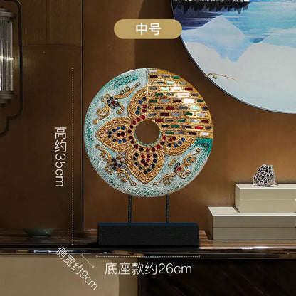 DecorBites™ Handmade Thai Solid Wood Tabletop Decoration for Living Room and TV Cabinet