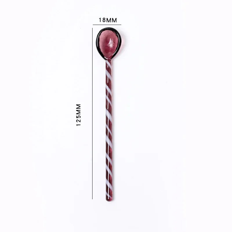 DecorBites™ Colorful Glass Stirring Spoon Set