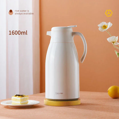 Hervidor de vidrio aislante DecorBites™: Botella termo de gran capacidad para mantener bebidas calientes o frías durante largos periodos.