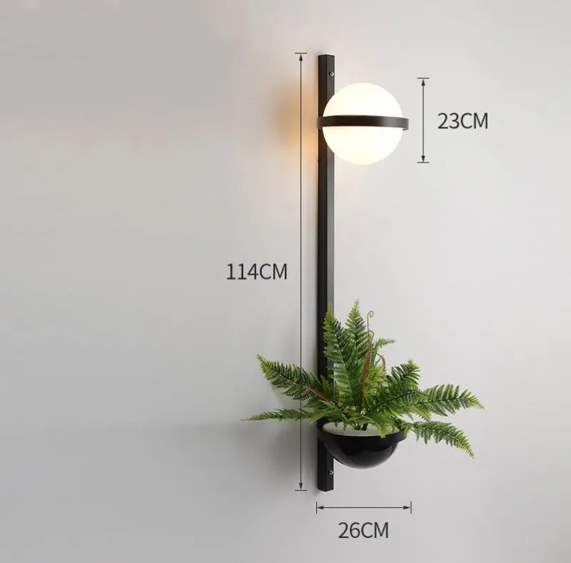 DecorBites™ LED Art Deco Plant Wall Lights - Modern Nordic Design for Home Living Room Bedroom