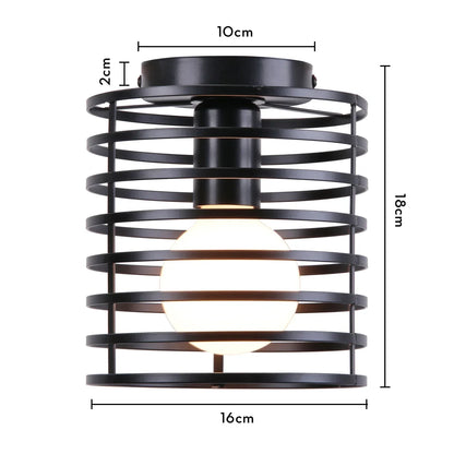 DecorBites™ Industrial LED Ceiling Light: Modern Retro Loft Plafonniers for Living Room Kitchen Cage Home Decor