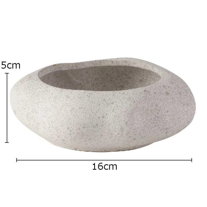 DecorBites™ Lotus Seedpod Ceramic Vase Artificial Flower Pot Modern Desk Decor
