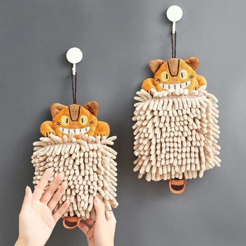 DecorBites™ Cat Kitchen Hand Towel Microfiber Chenille Super Absorbent Quick-dry Home Towel